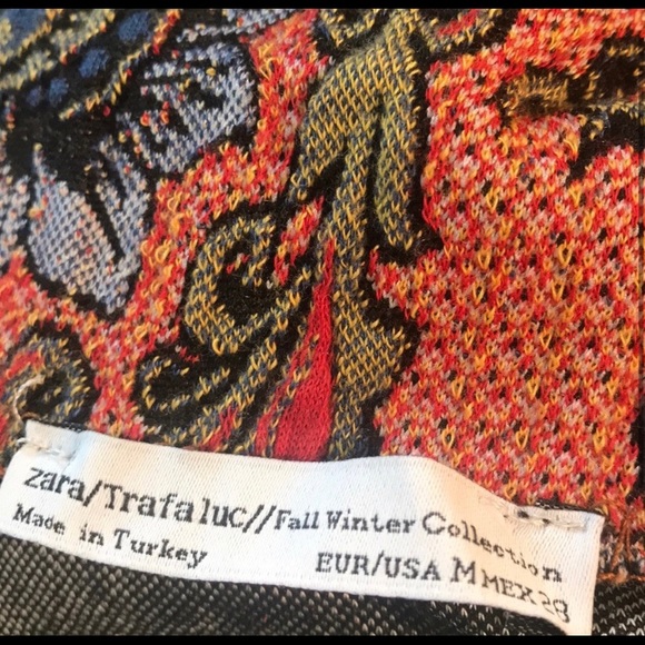 Zara embroidered Floral Pencil Skirt - Picture 4 of 4